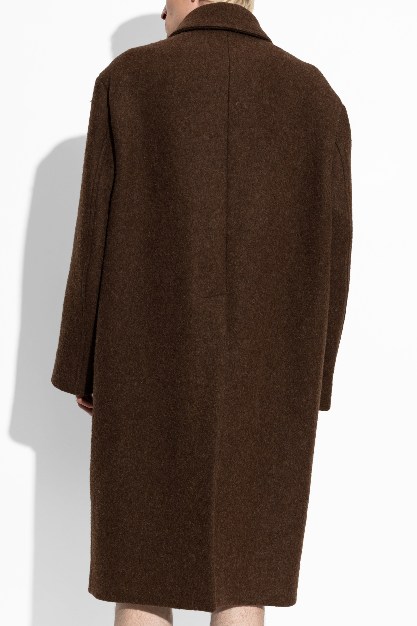 Brown Coat Jumbo Mac Rick Owens - SchaferandweinerShops Germany